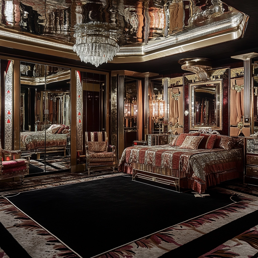 black rug bedroom 23