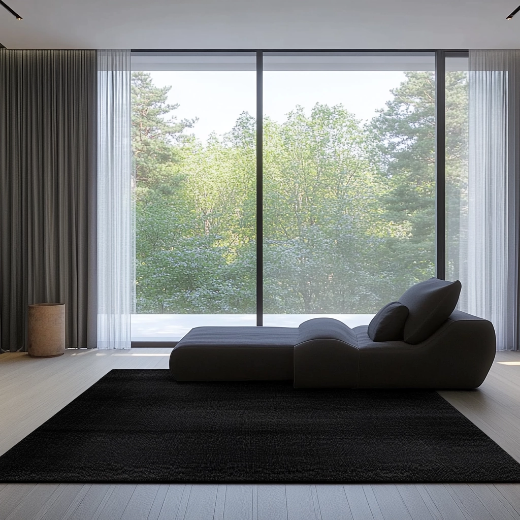black rug bedroom 28