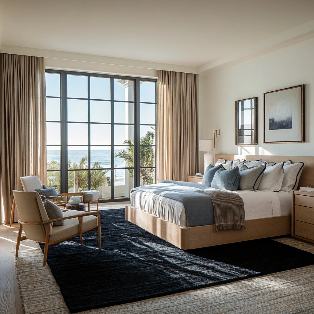 black rug bedroom 41