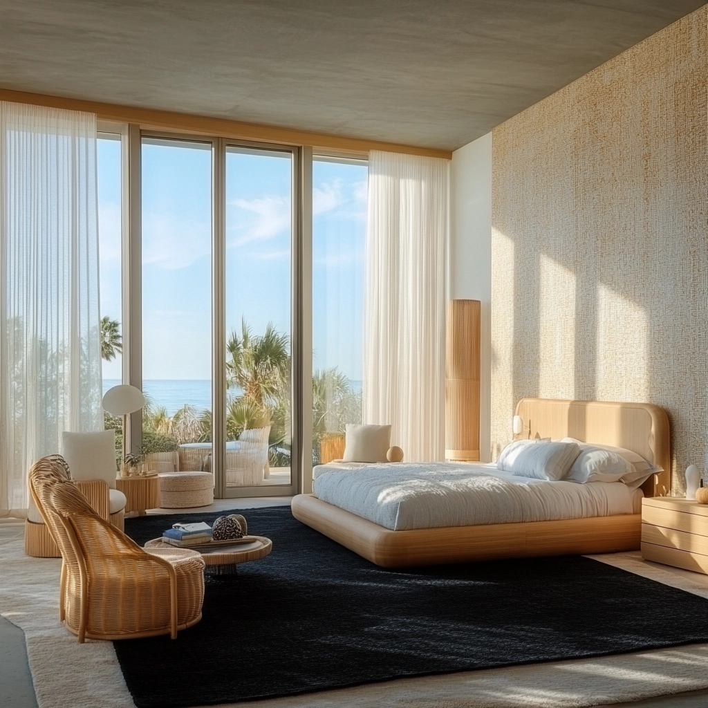 black rug bedroom 42