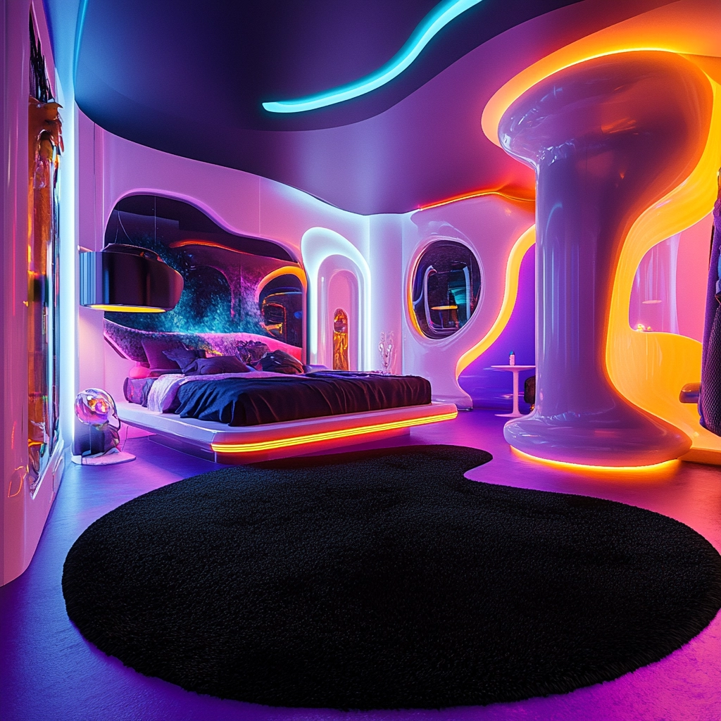 black rug bedroom 71