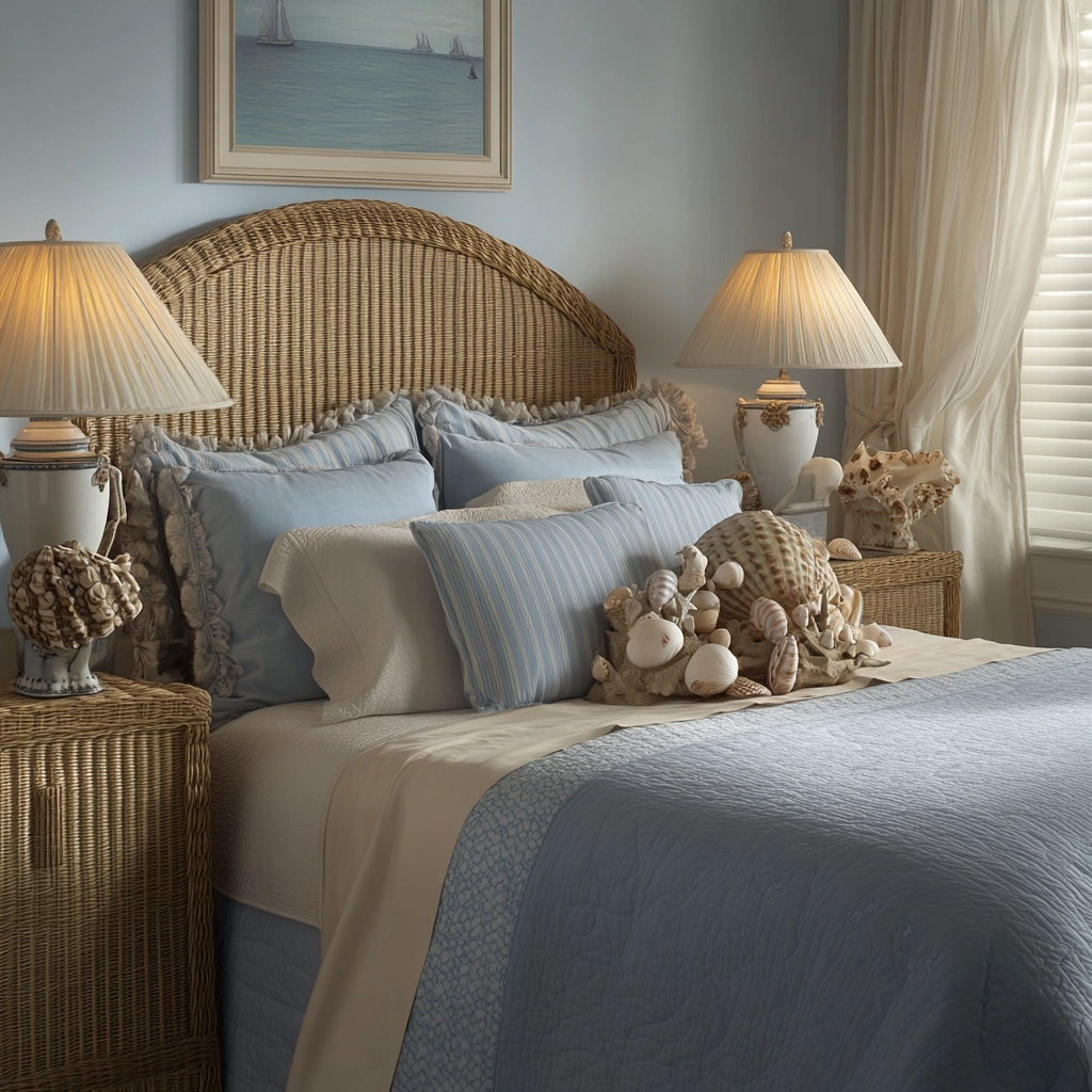 blue and beige bedroom 5