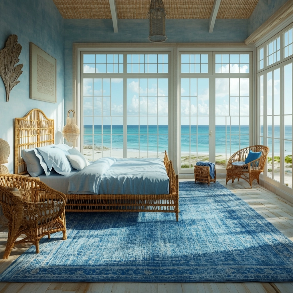 blue bedroom rug 60