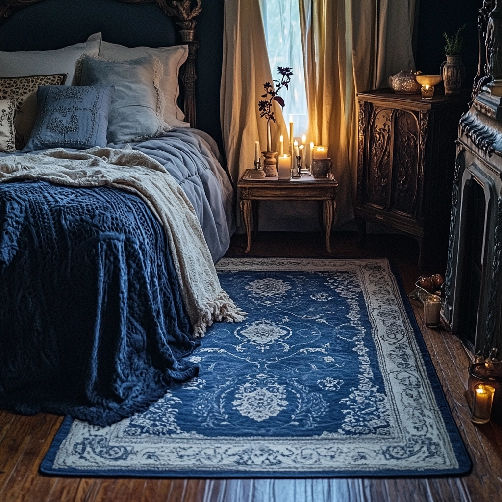 blue bedroom rug 68