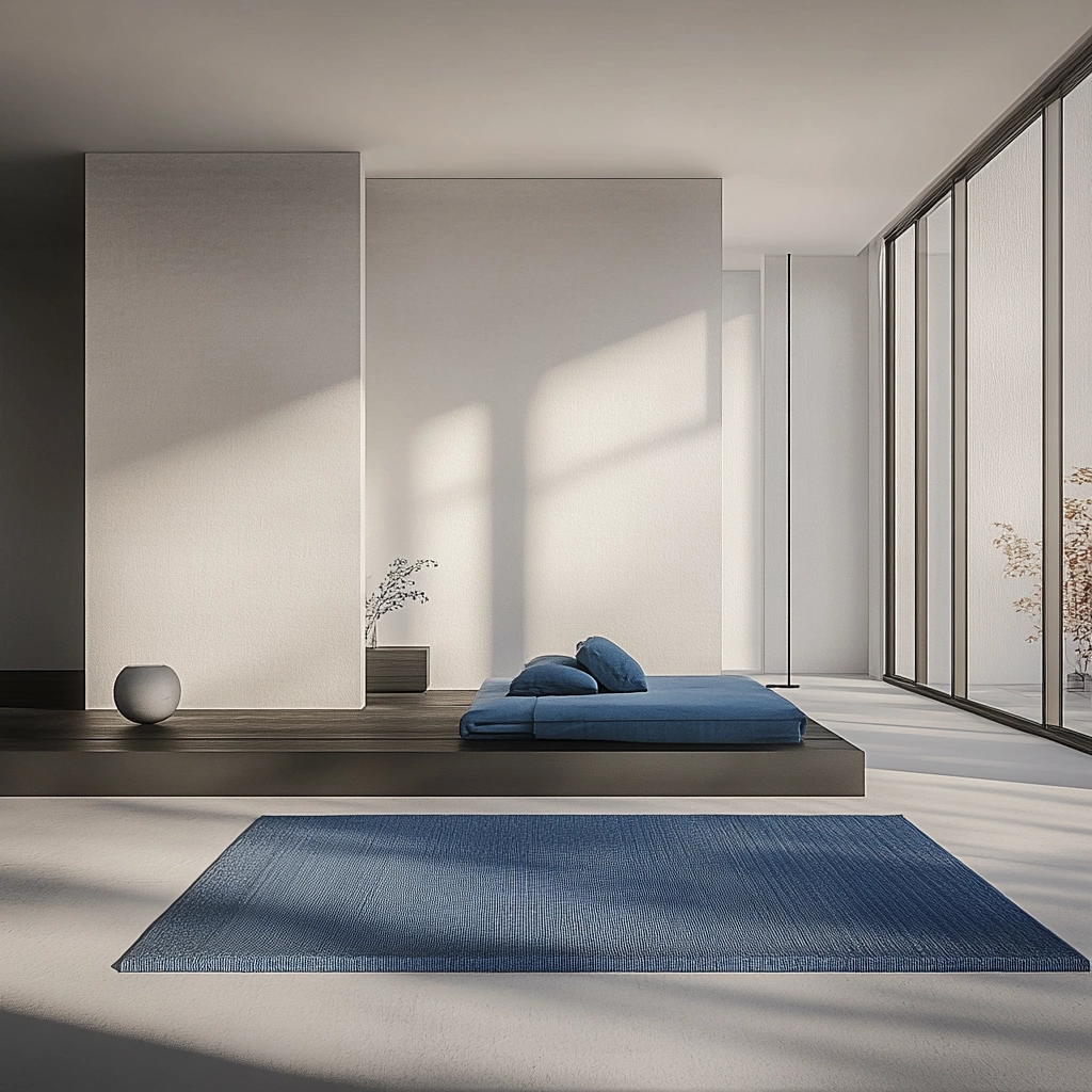 blue bedroom rug 75