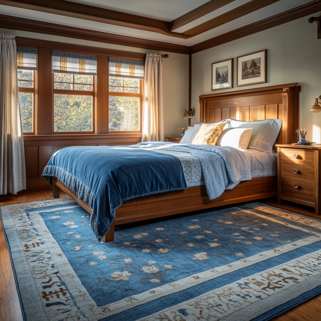 blue bedroom rug 80