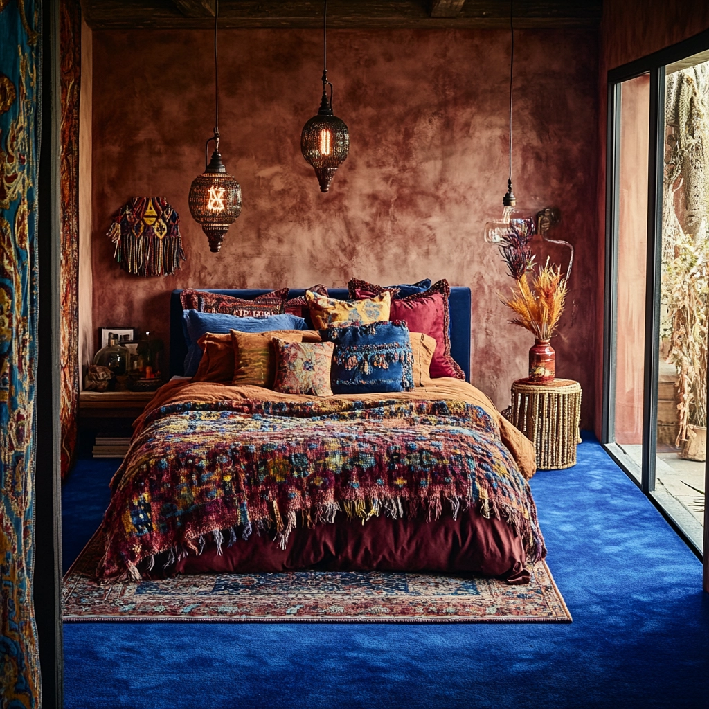 blue carpet bedroom 10