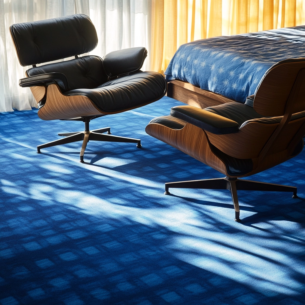 blue carpet bedroom 17