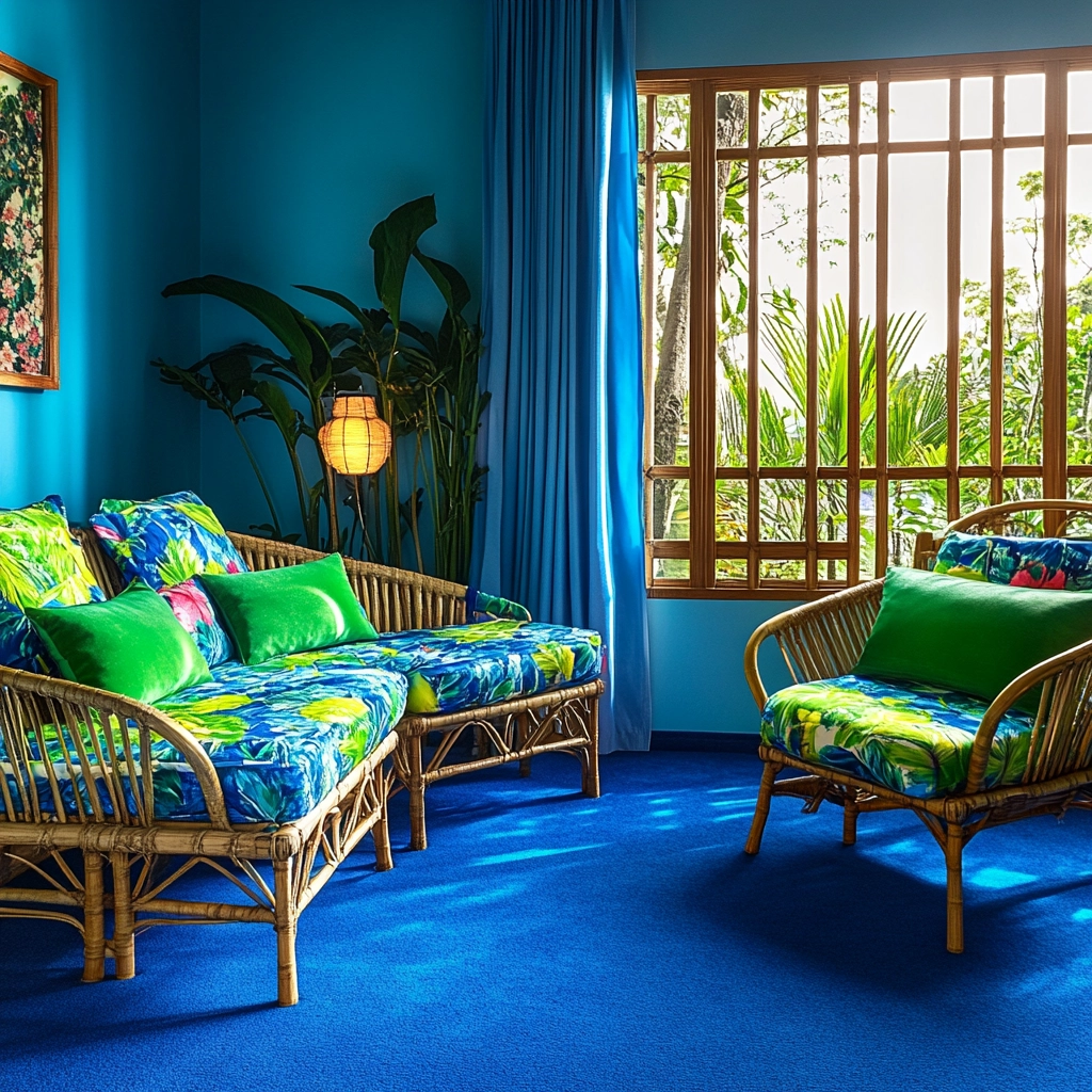 blue carpet bedroom 26