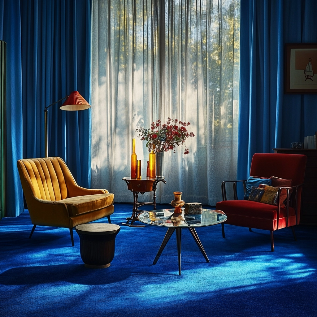 blue carpet bedroom 34