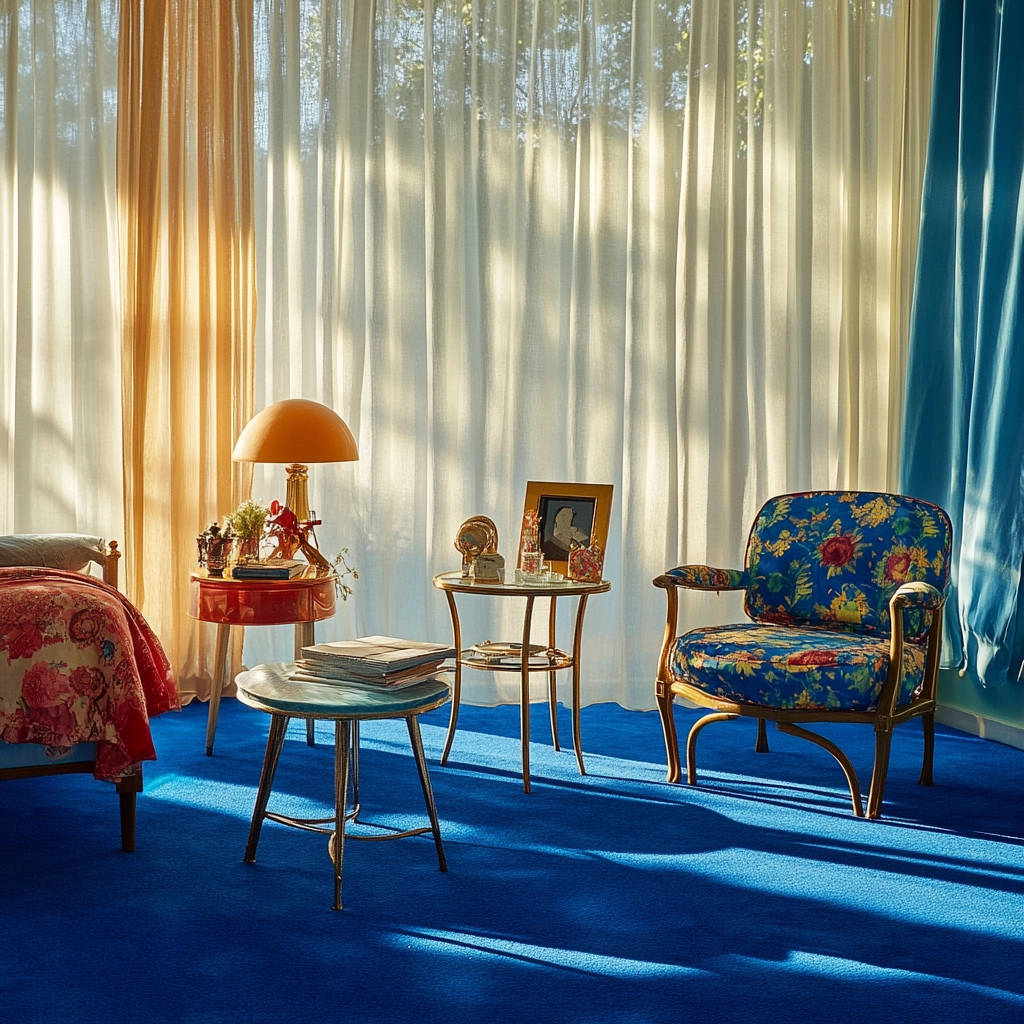blue carpet bedroom 35