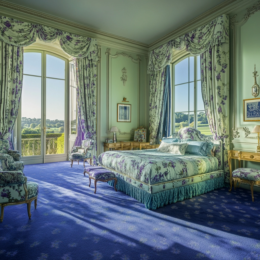 blue carpet bedroom 40