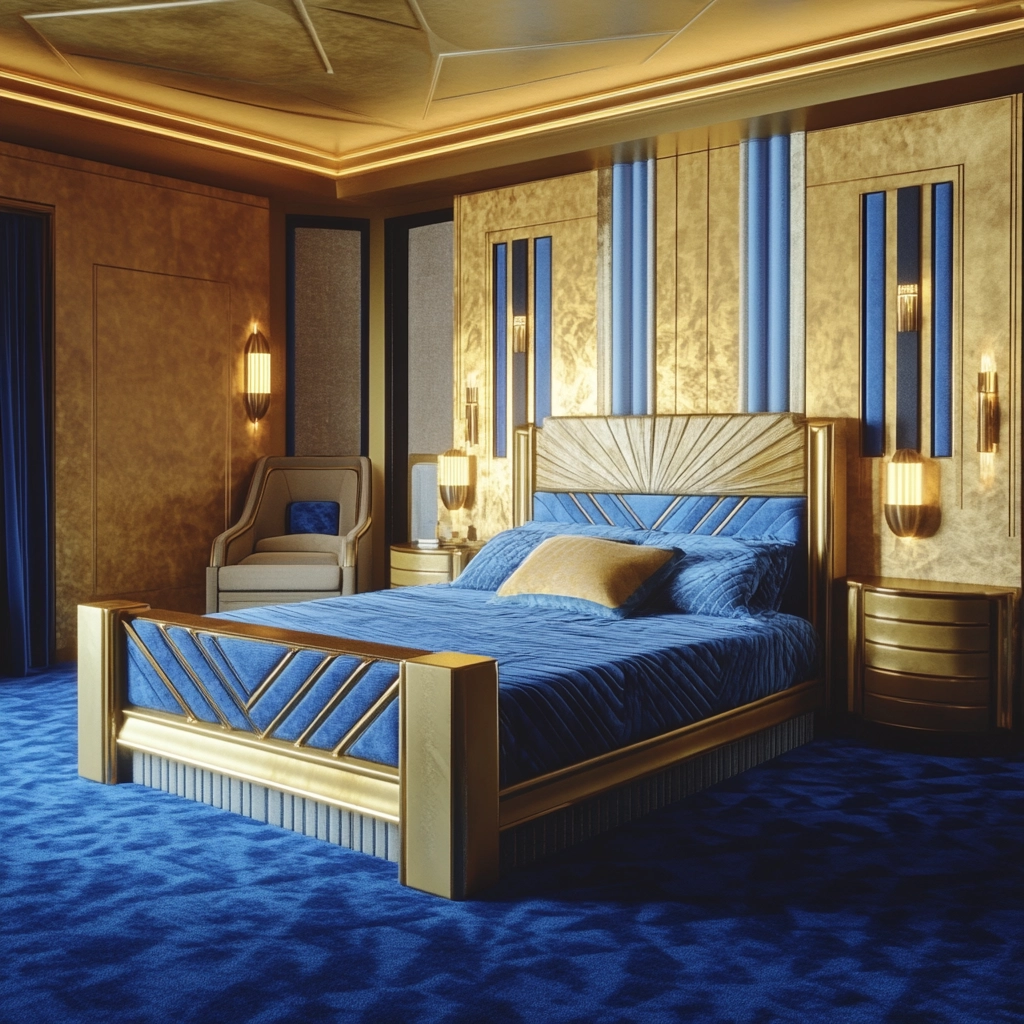 blue carpet bedroom 44