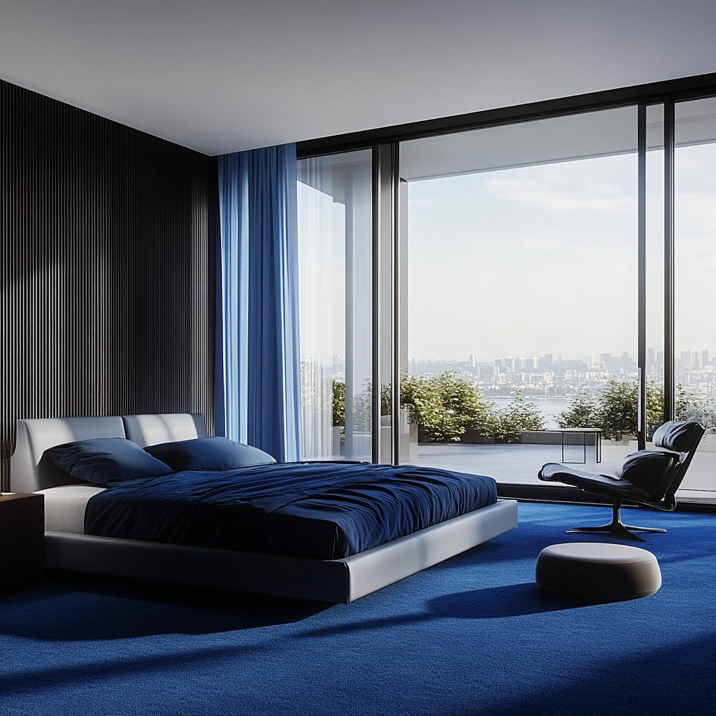 blue carpet bedroom 45