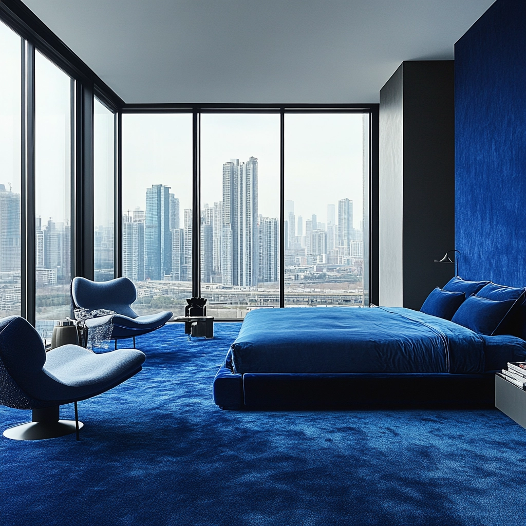 blue carpet bedroom 46