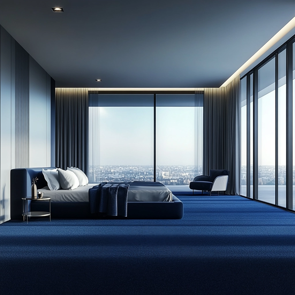 blue carpet bedroom 47
