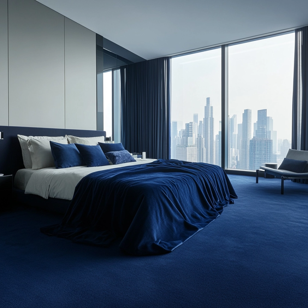 blue carpet bedroom 48