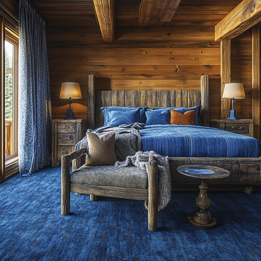 blue carpet bedroom 50