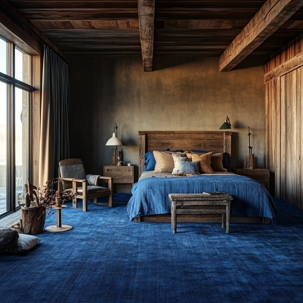 blue carpet bedroom 51