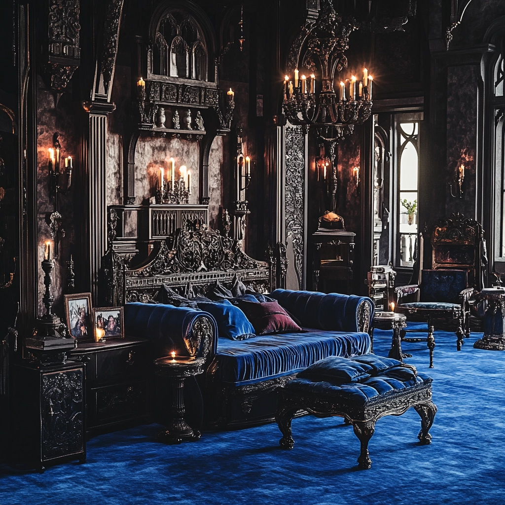 blue carpet bedroom 53