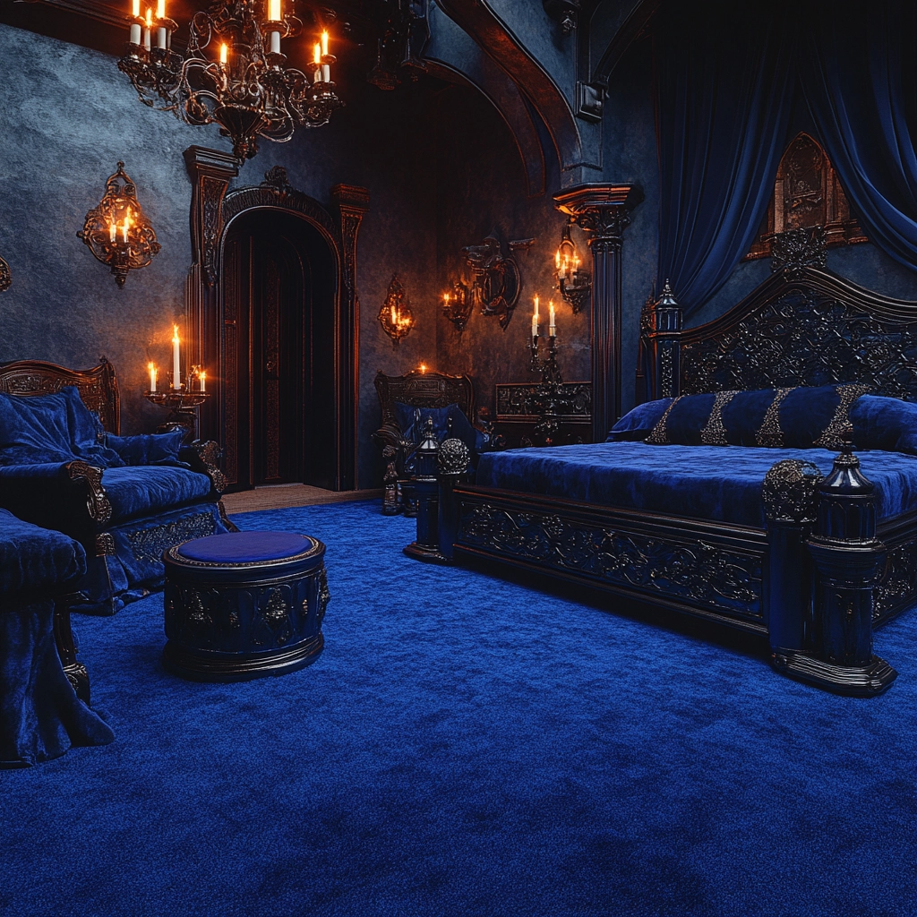 blue carpet bedroom 55