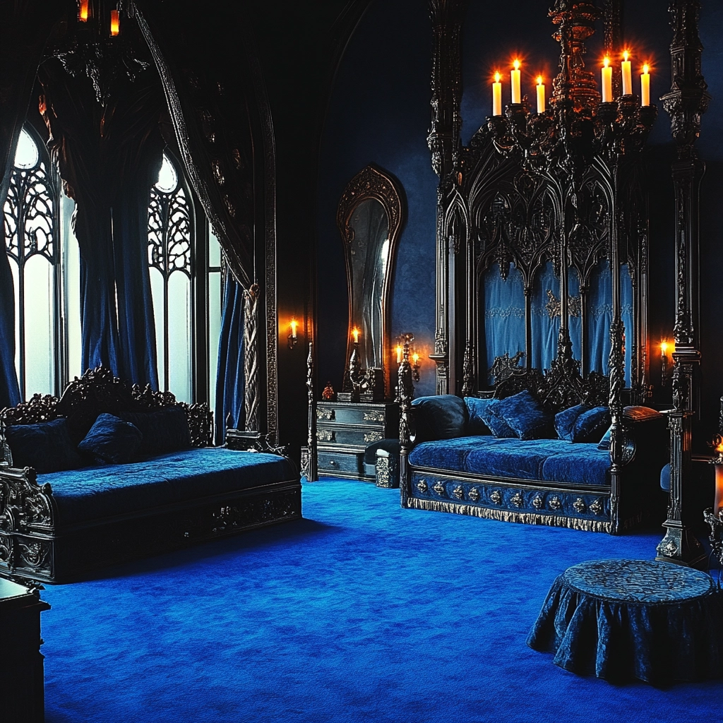 blue carpet bedroom 56