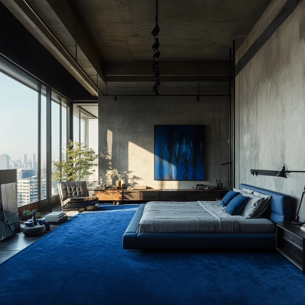 blue carpet bedroom 57