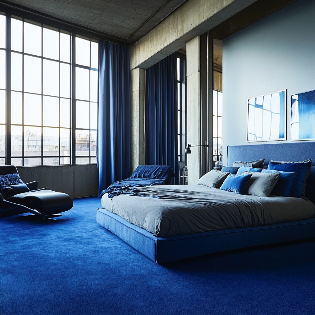 blue carpet bedroom 59