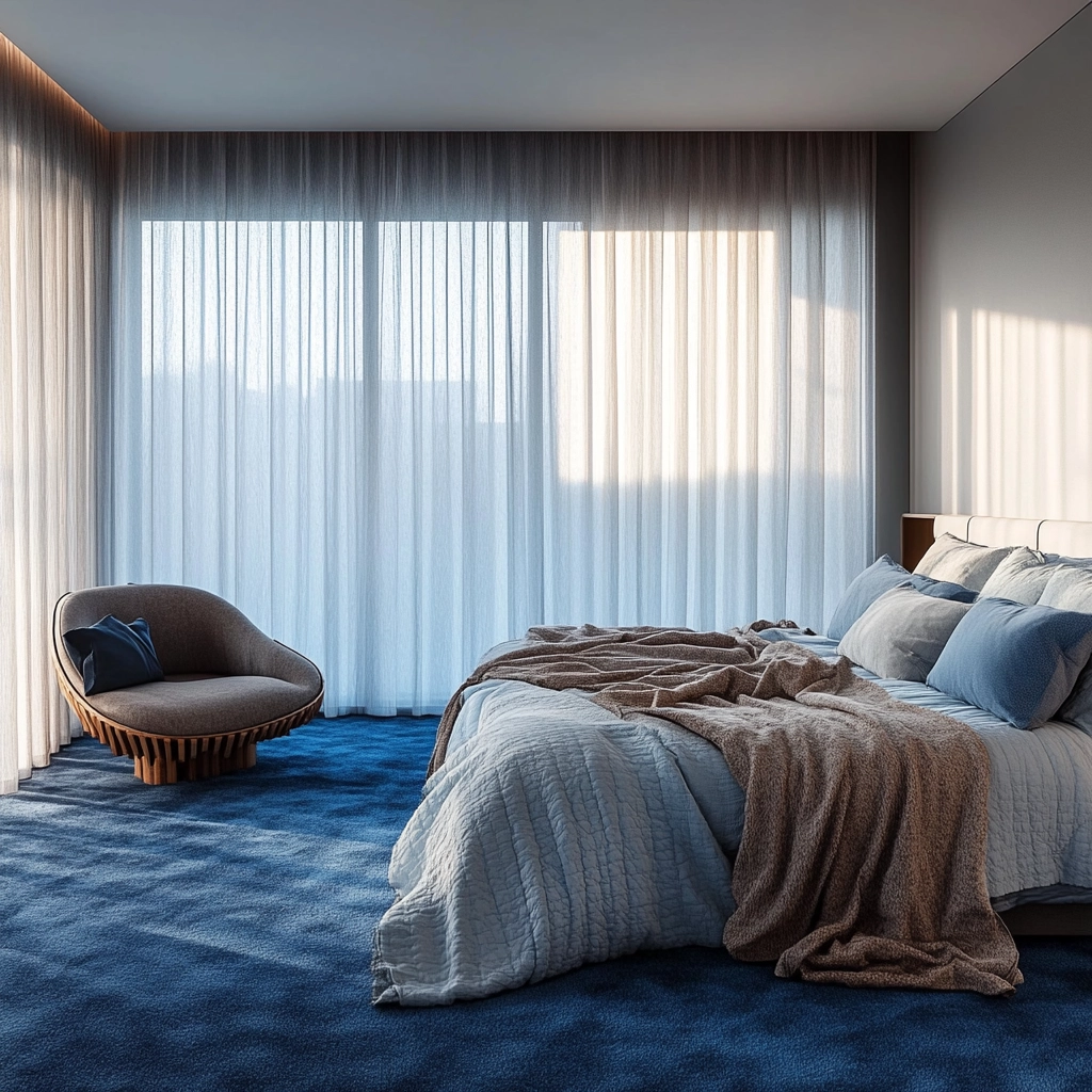 blue carpet bedroom 6