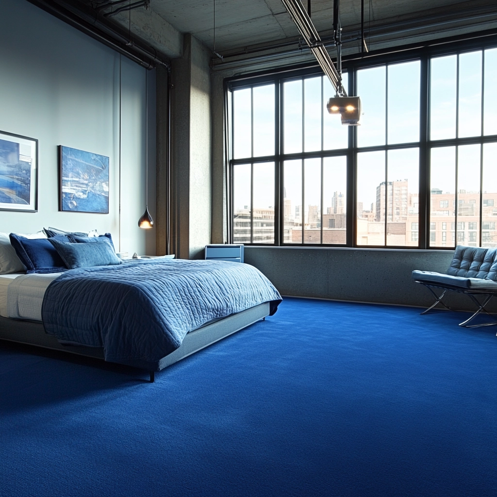 blue carpet bedroom 60