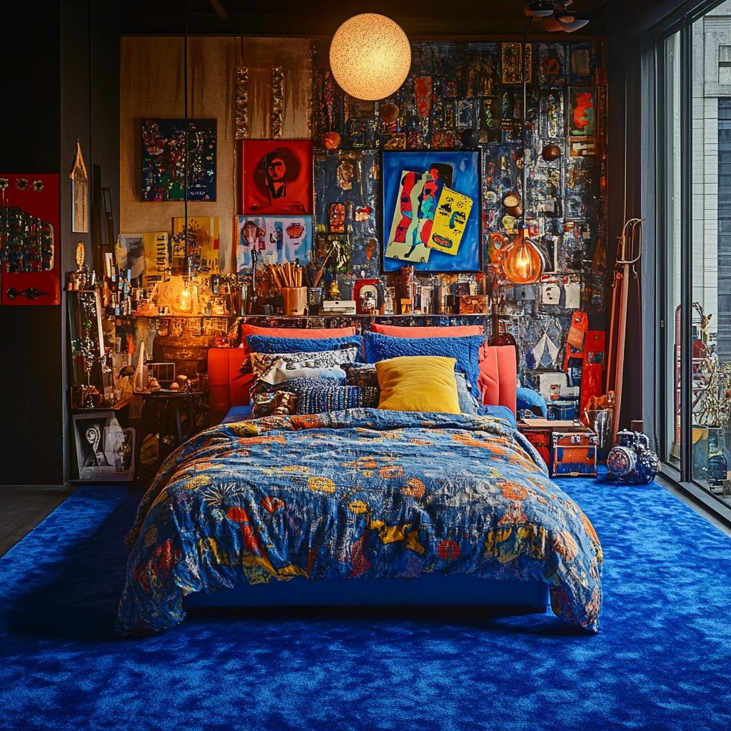 blue carpet bedroom 65