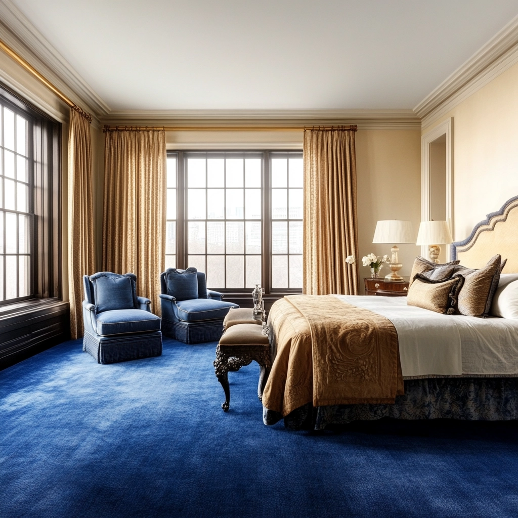 blue carpet bedroom 69