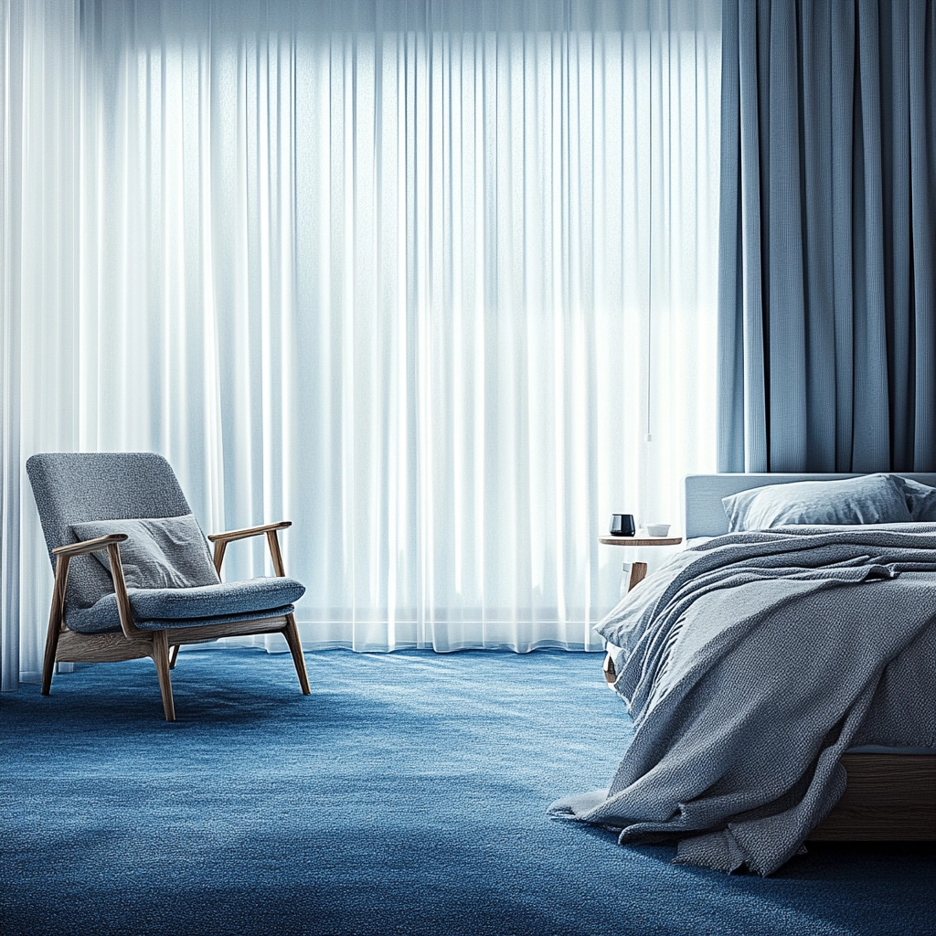 blue carpet bedroom 7