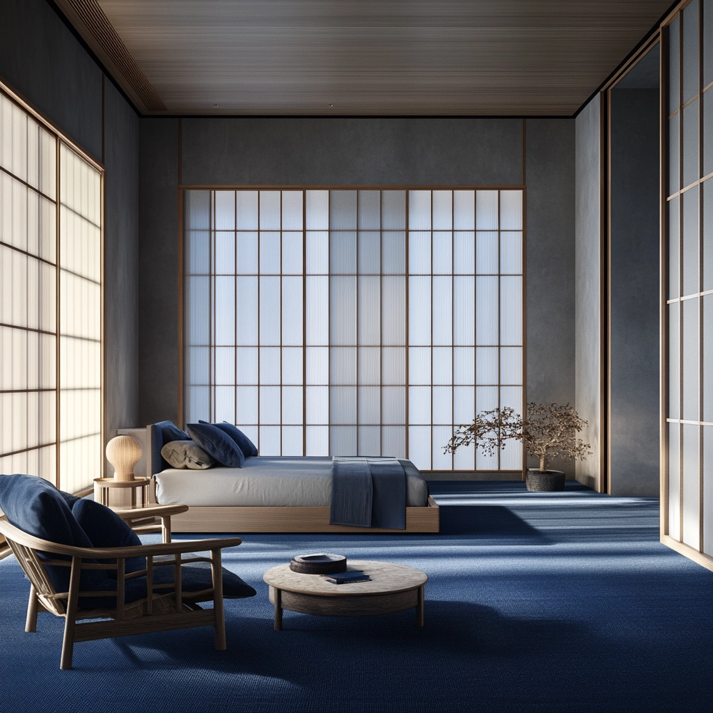 blue carpet bedroom 76
