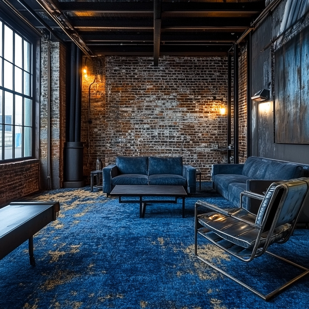 blue carpet living room 10