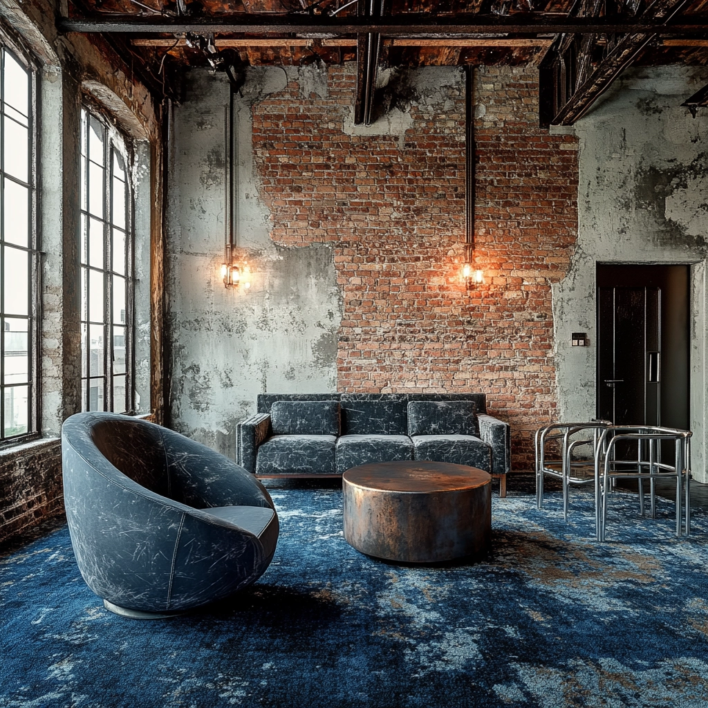 blue carpet living room 12