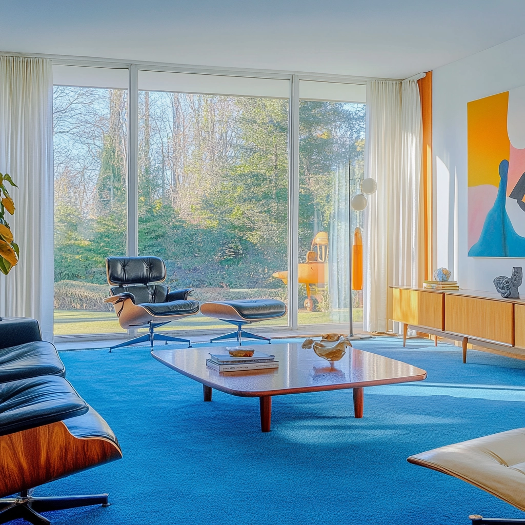 blue carpet living room 19