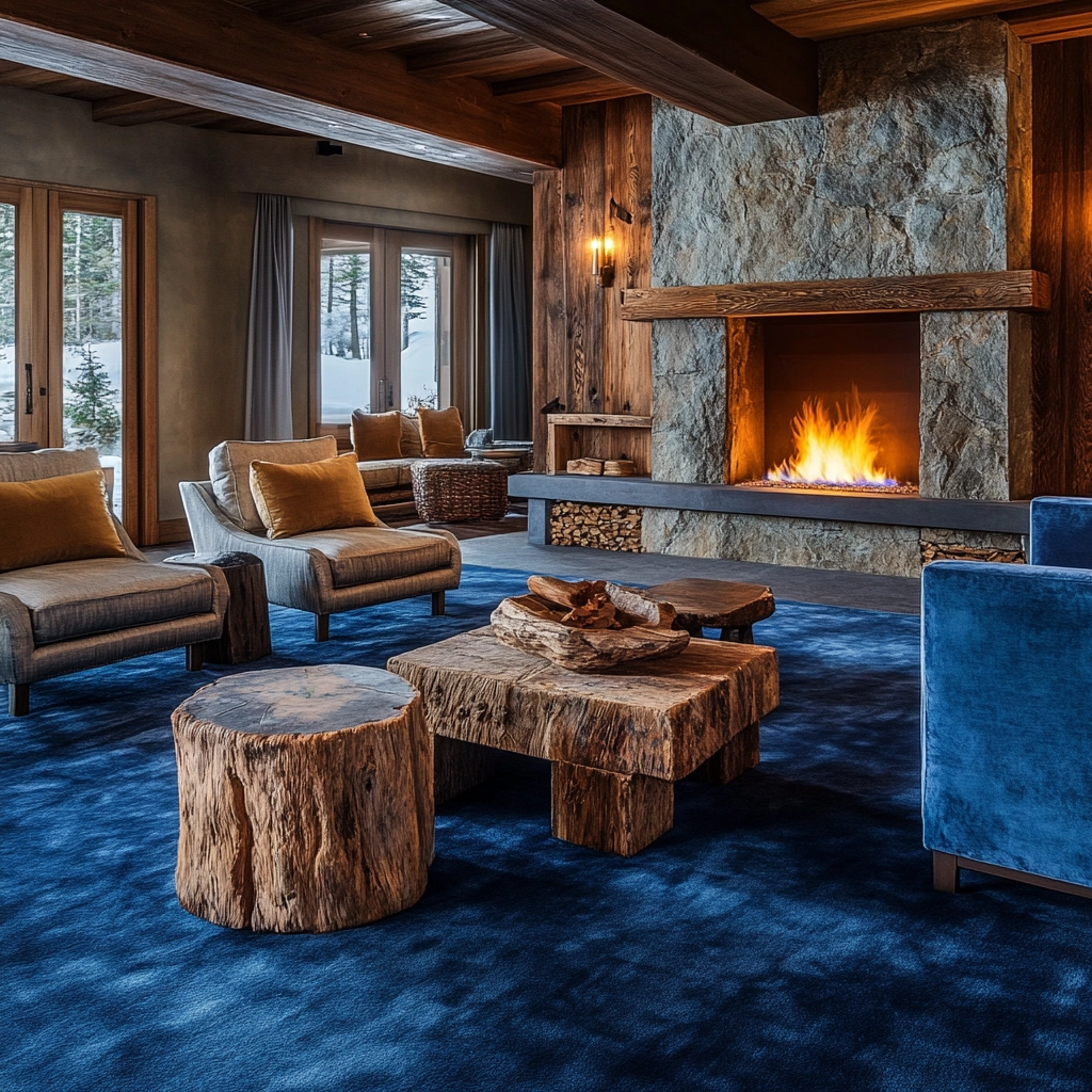 blue carpet living room 21