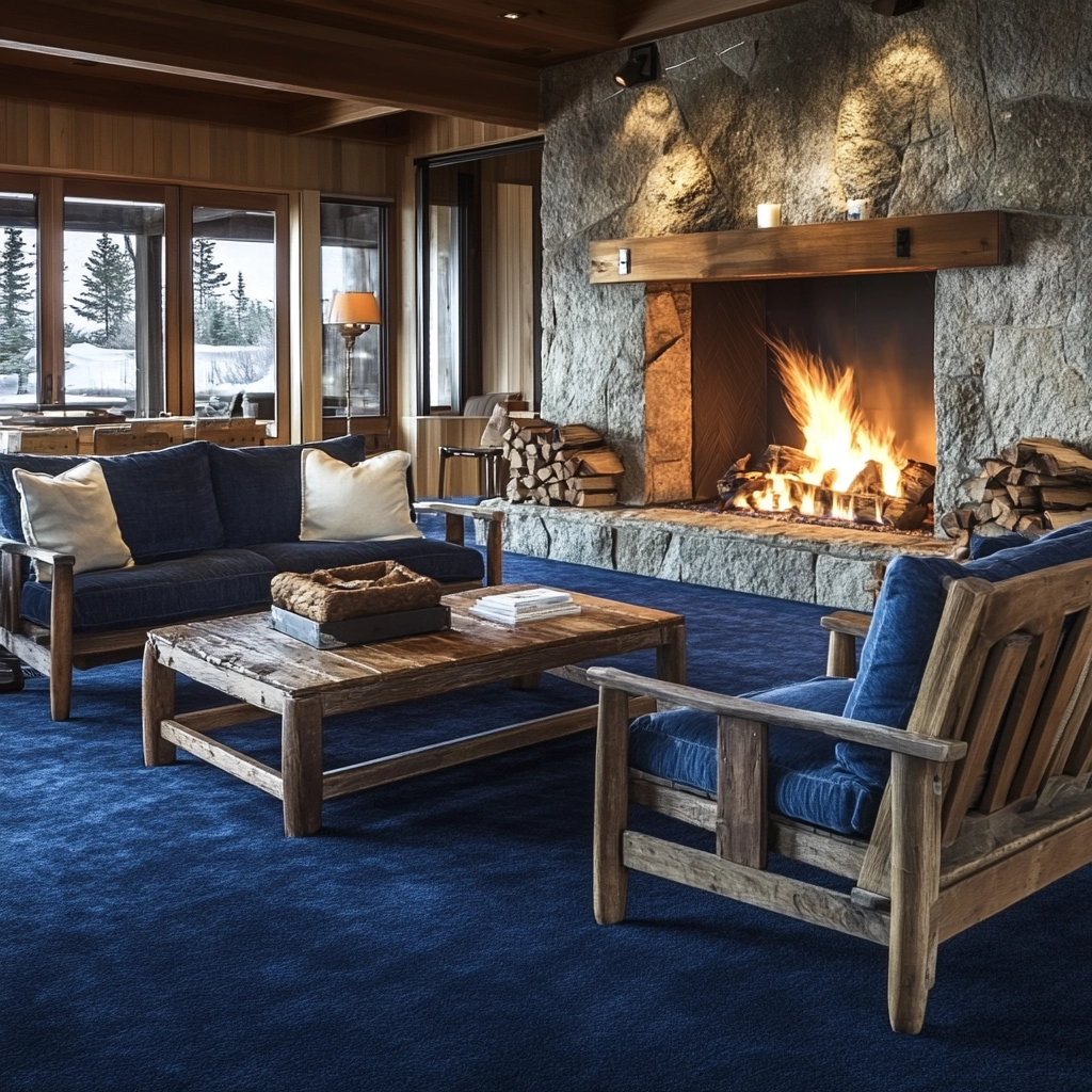blue carpet living room 22
