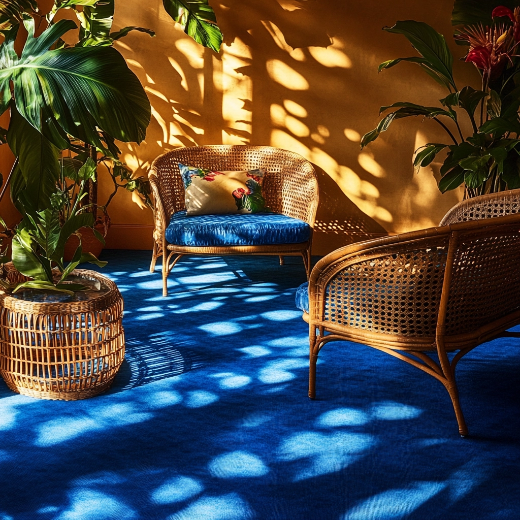 blue carpet living room 26