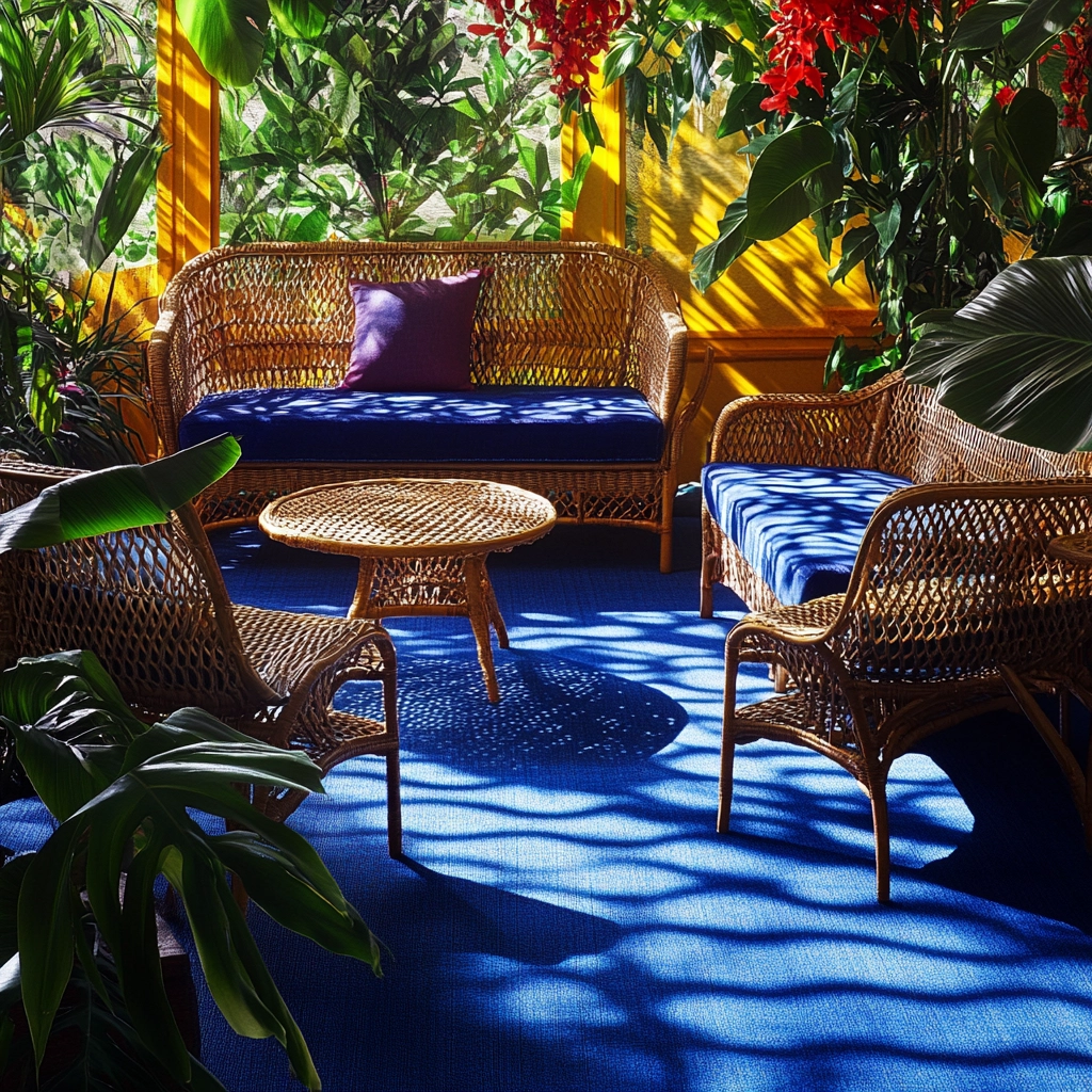 blue carpet living room 27