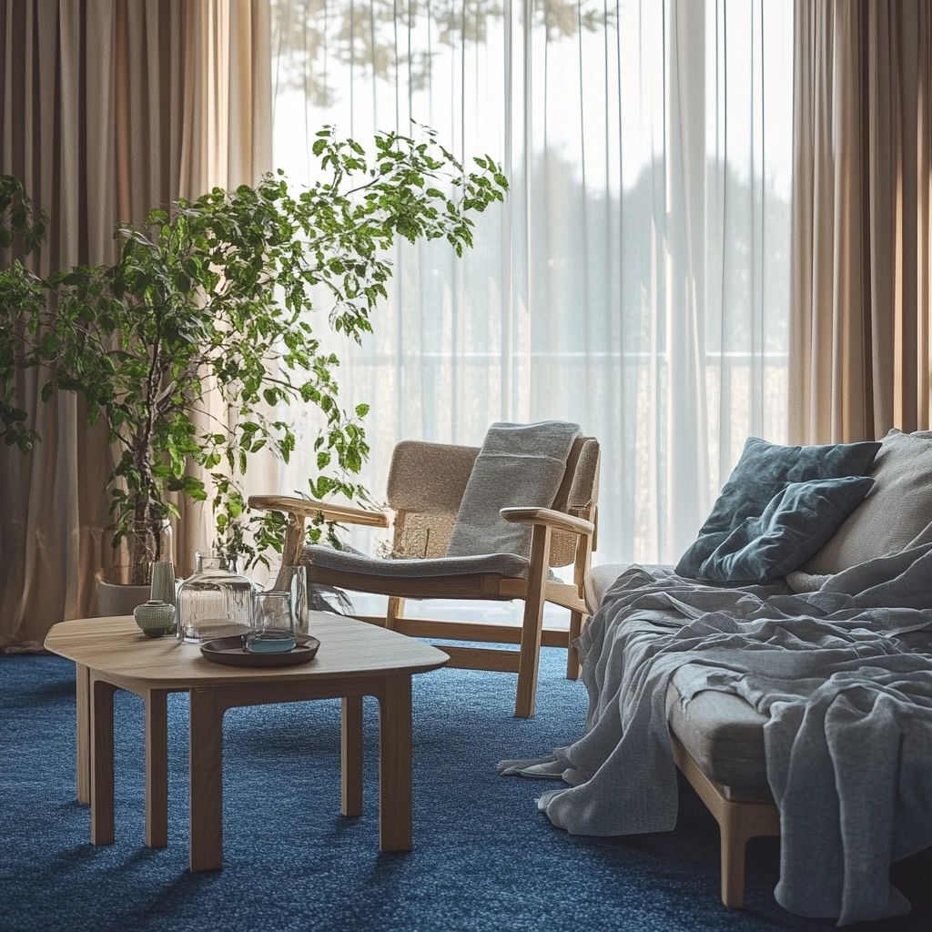 blue carpet living room 3