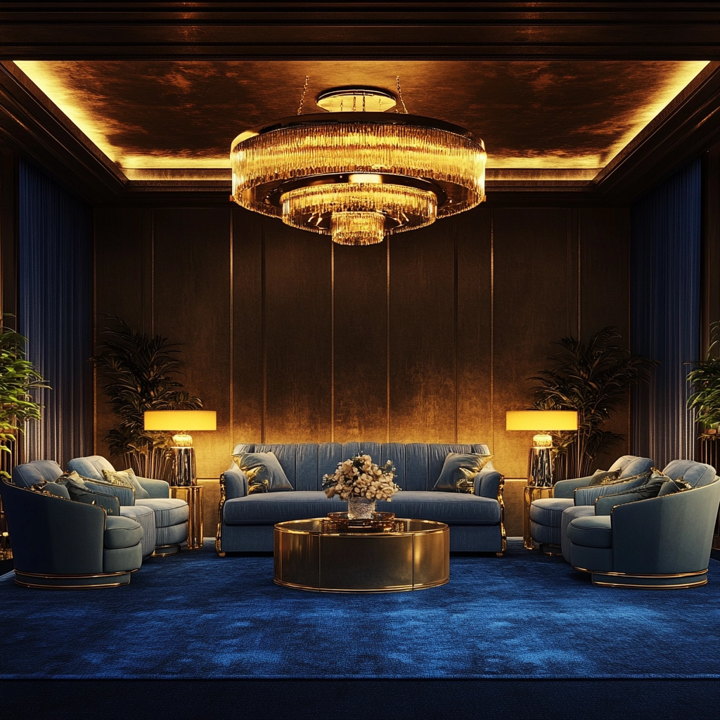 blue carpet living room 36