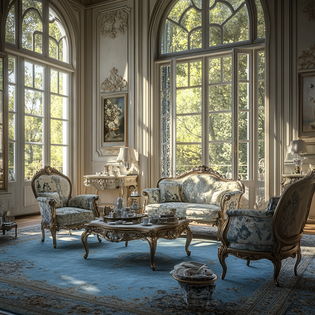 blue carpet living room 37