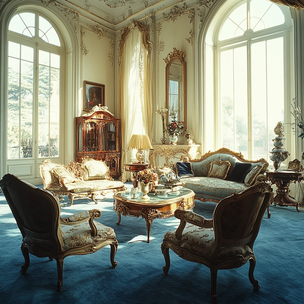 blue carpet living room 39