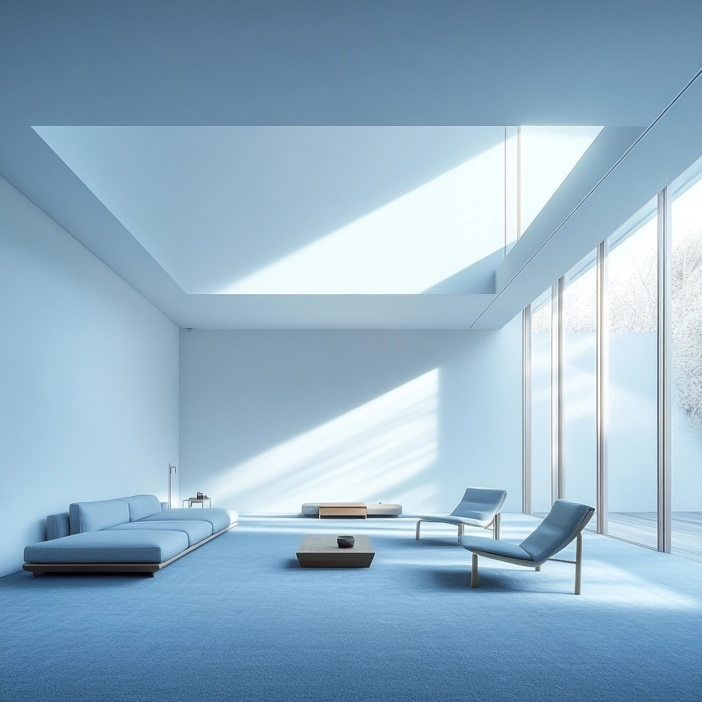 blue carpet living room 41
