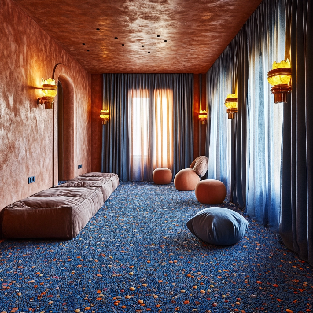blue carpet living room 45