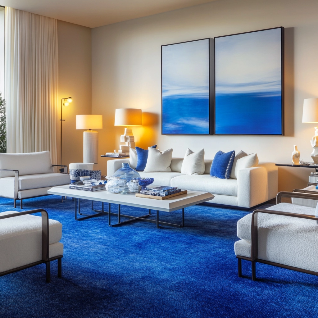 blue carpet living room 5