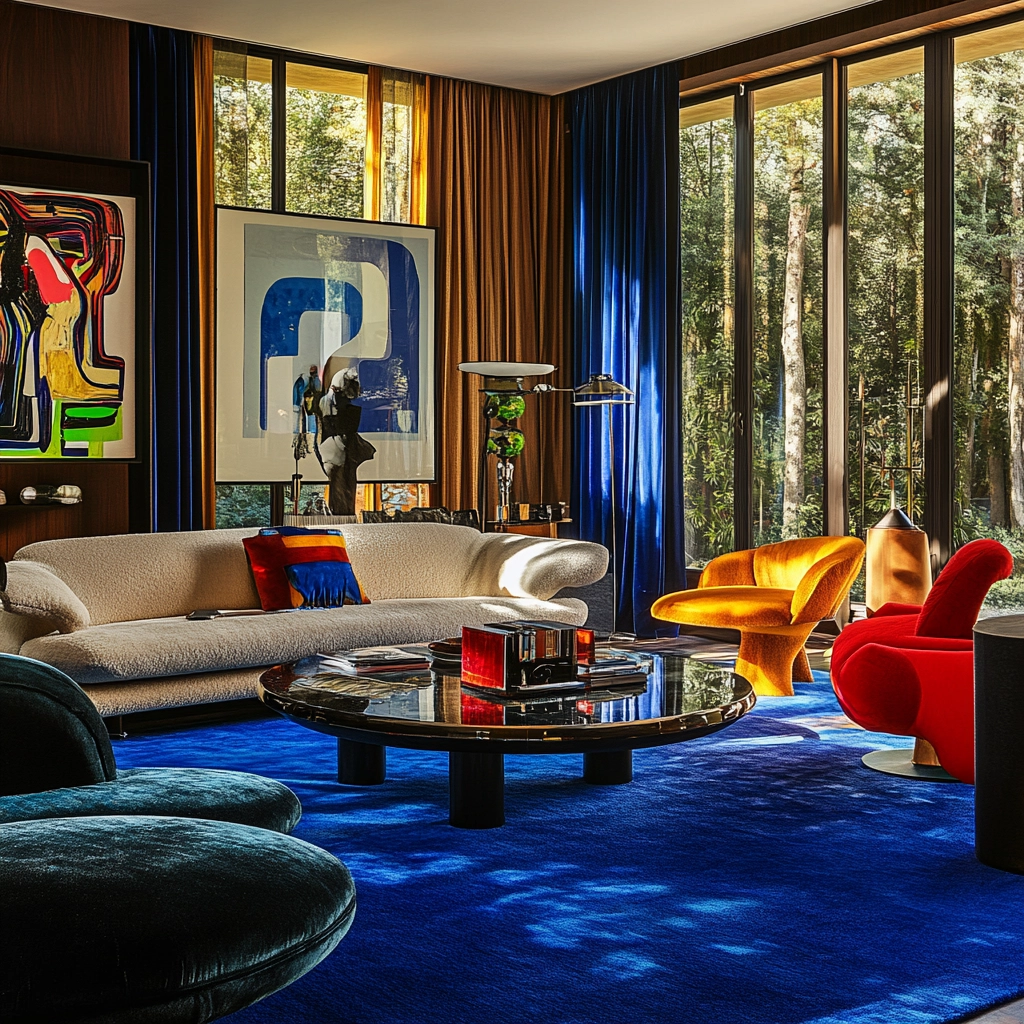 blue carpet living room 51