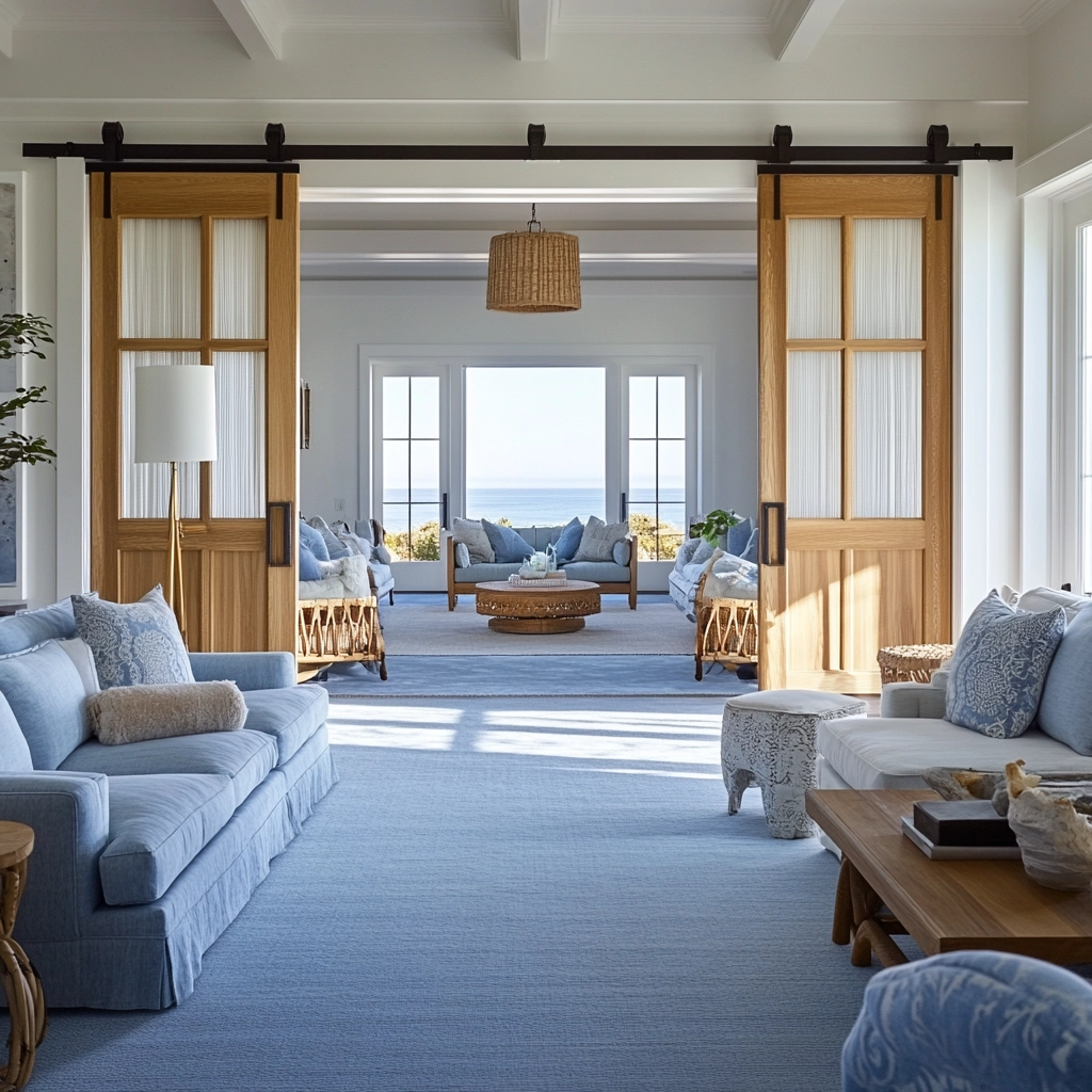 blue carpet living room 57